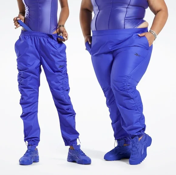 NWT Reebok x Cardi B Ultima Purple Ruched Track Pants M